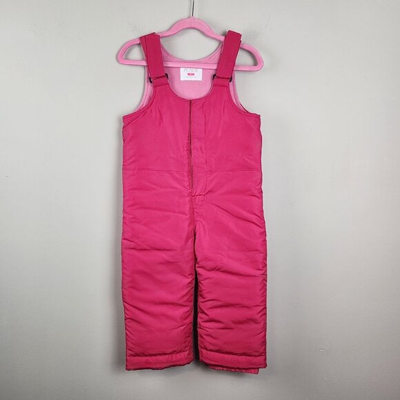 The Children's Place  sz 3T Winter Snow Ski Bib Overalls Pink - Picture 1 of 11